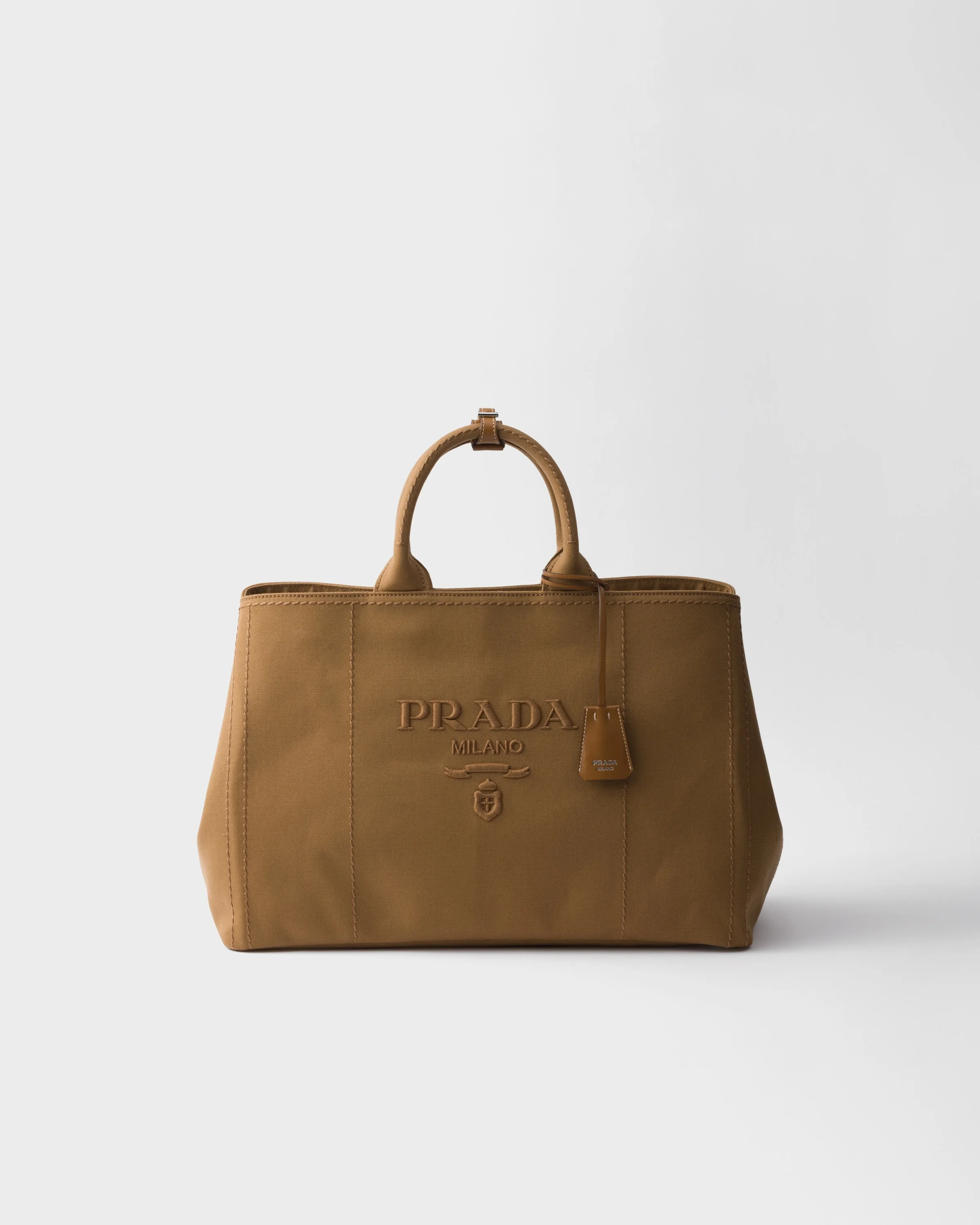 Prada Jardinière extra large cotton canvas tote bag - 1