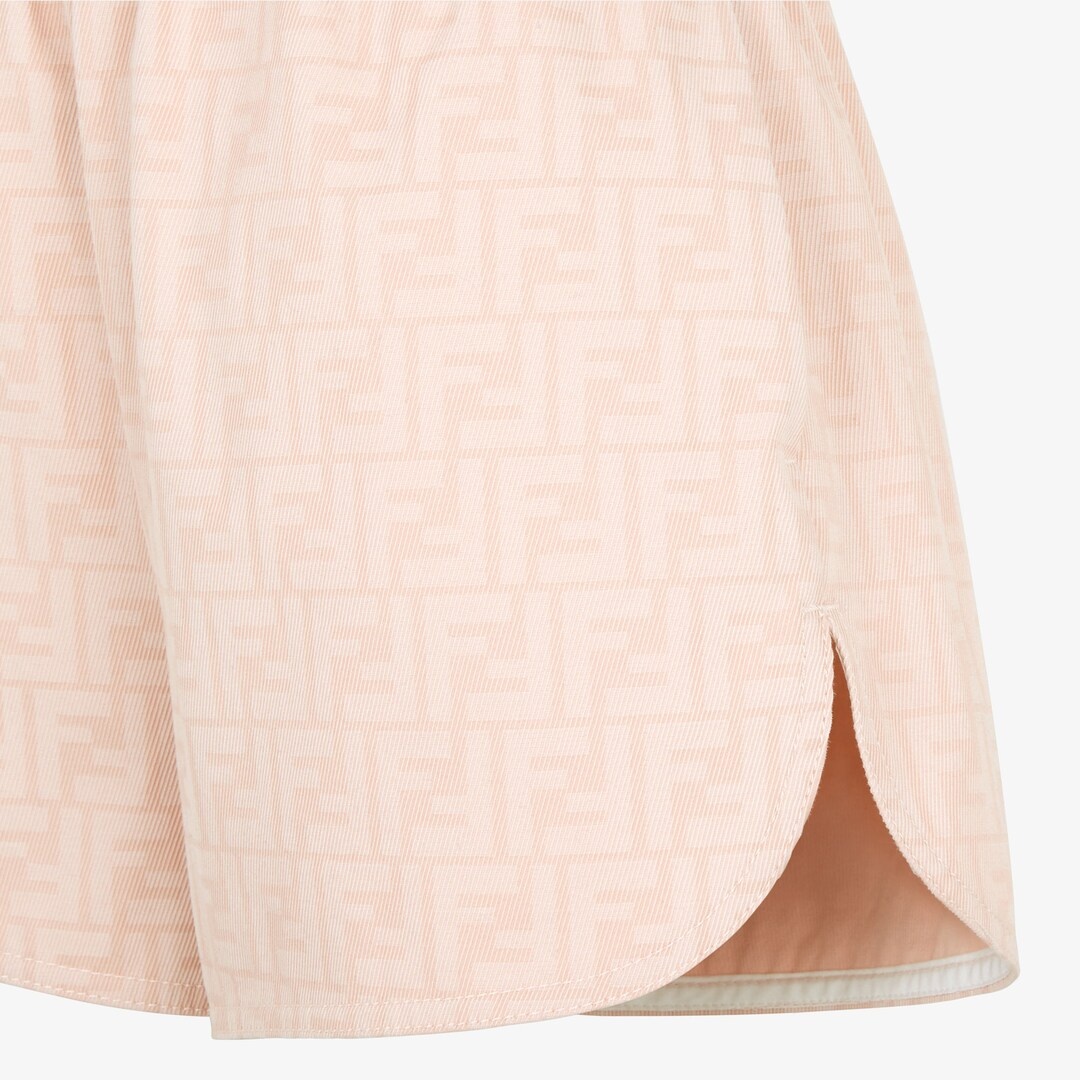 Pink denim shorts - 3