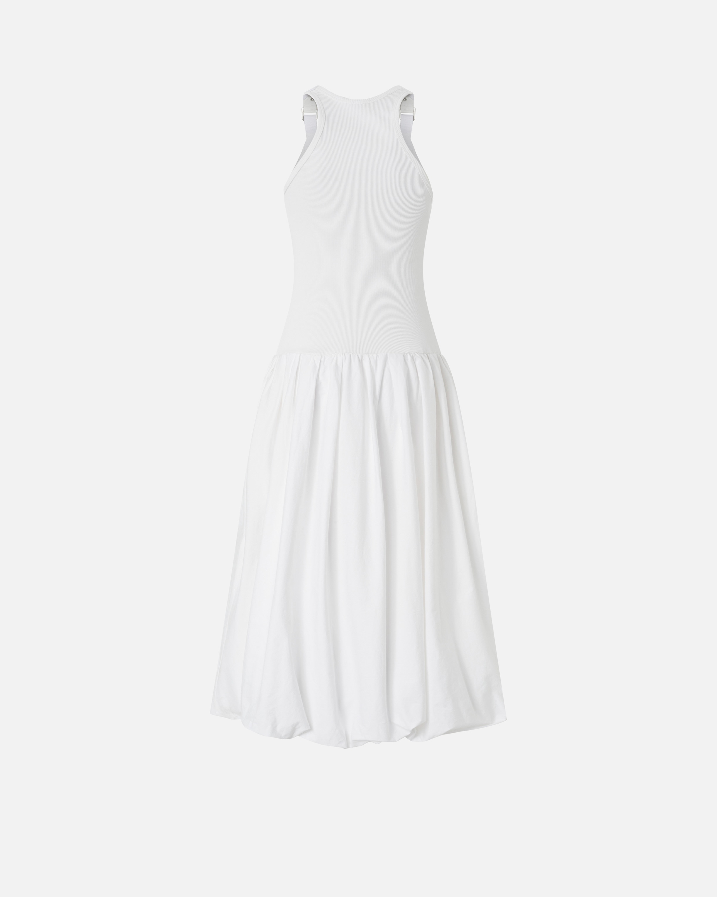 MIDI DRESS WITH BALLOON SKIRT - 2