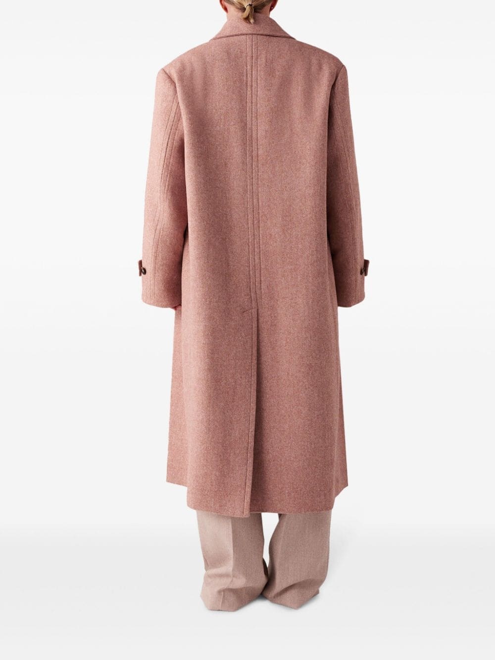 double-breasted wool coat - 4