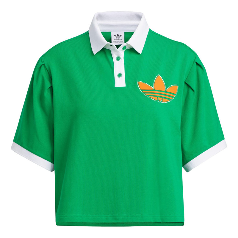 (WMNS) adidas originals Varct Polo Shirt 'Green' IU4767 - 1