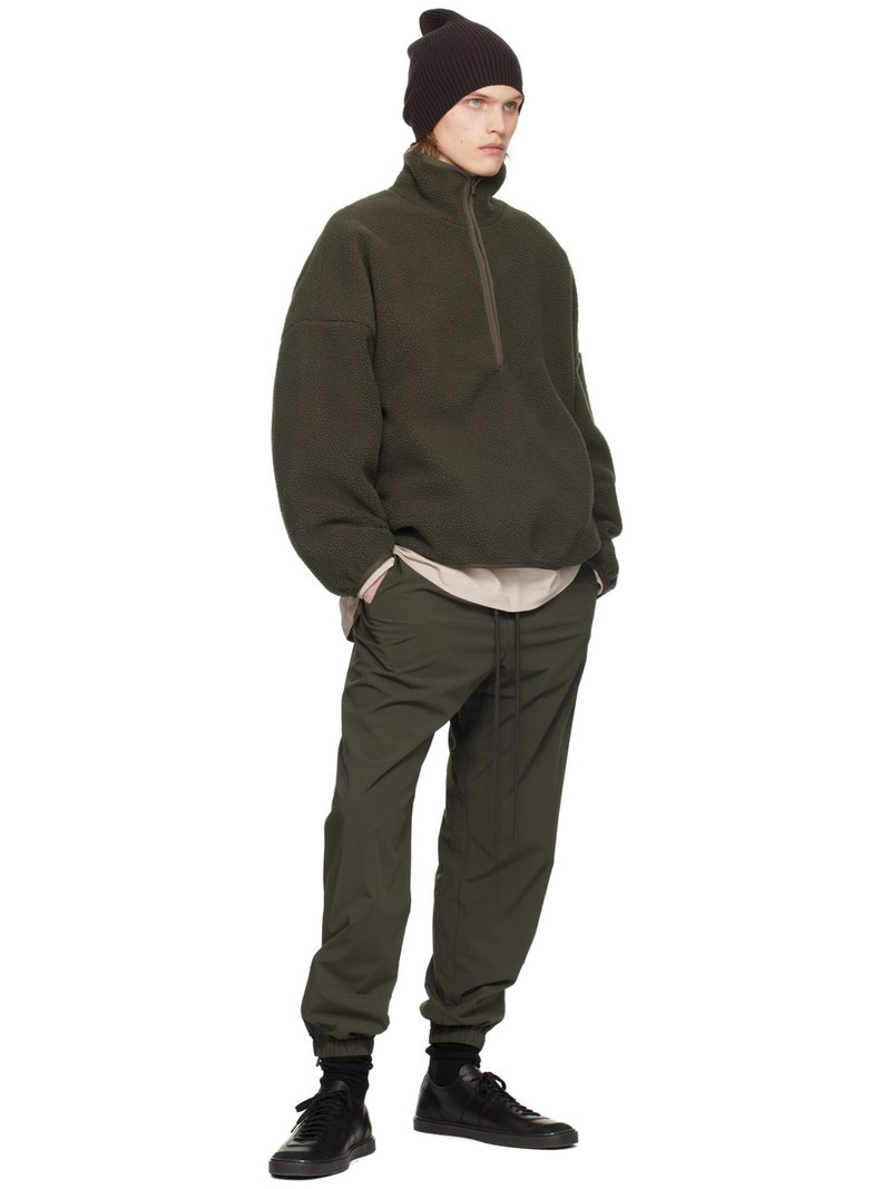 ESSENTIALS Gray Drawstring Track Pants outlook
