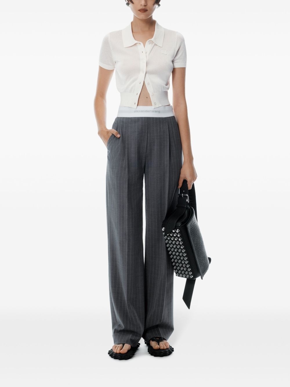 high-waisted pleated trousers - 2