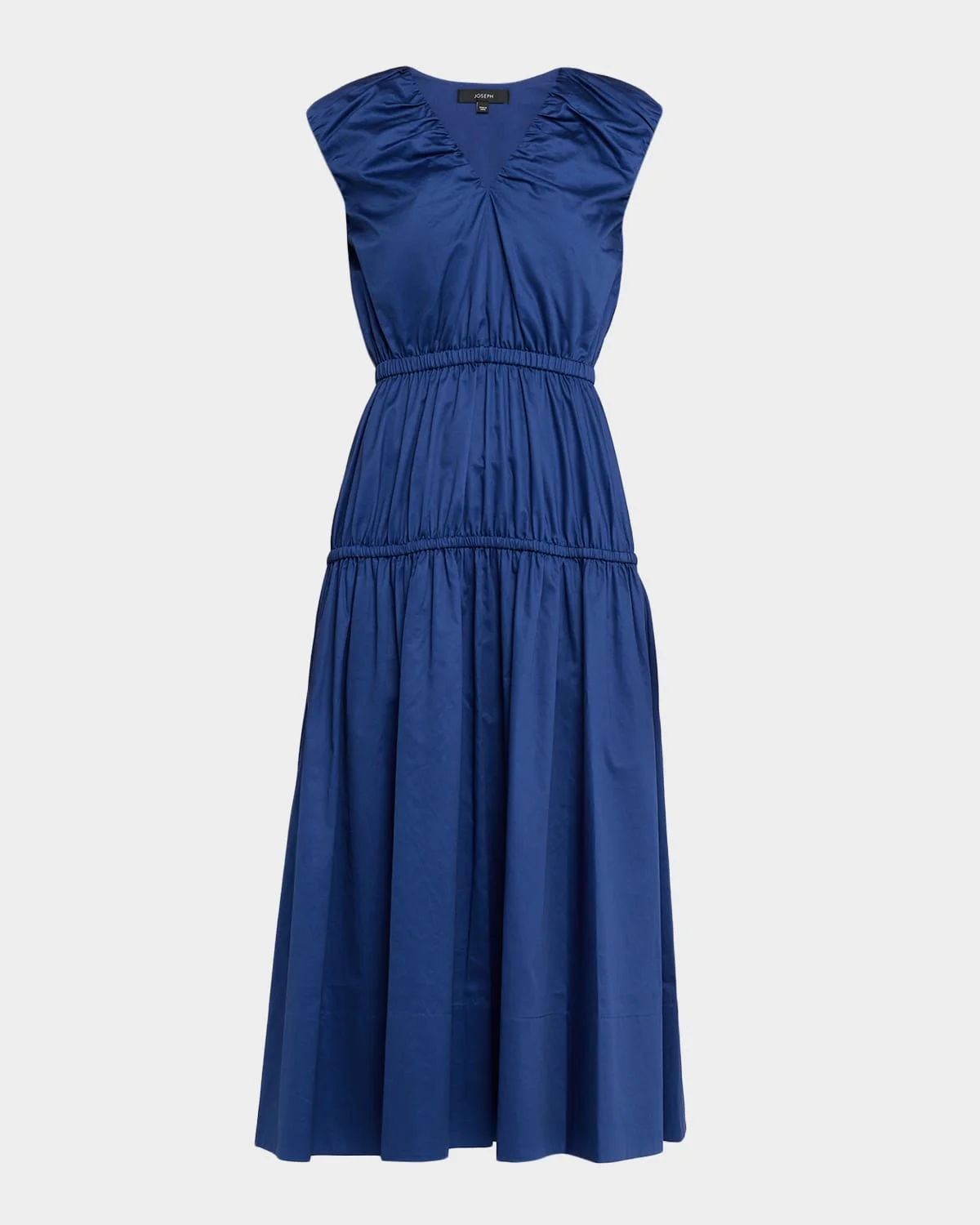 Sembat Sleeveless Tiered Cotton Sateen Midi Dress - 1