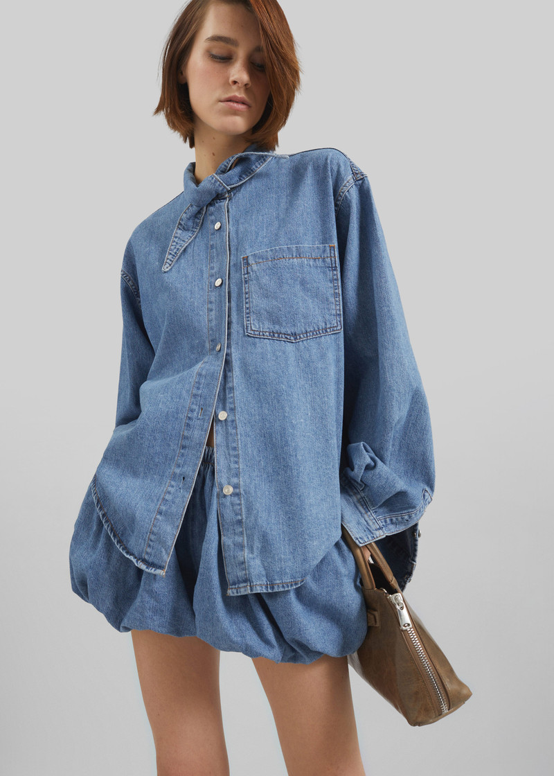Varzy Denim Shirt - Medium Wash 3