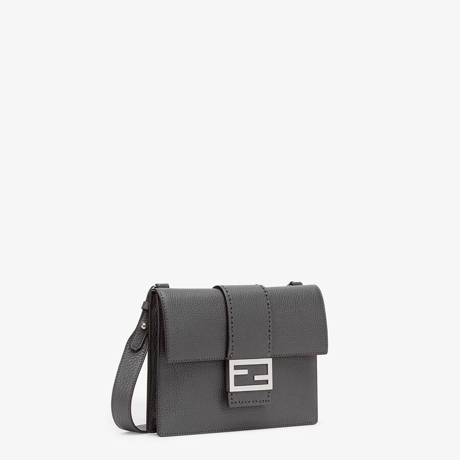 Gray leather bag - 2