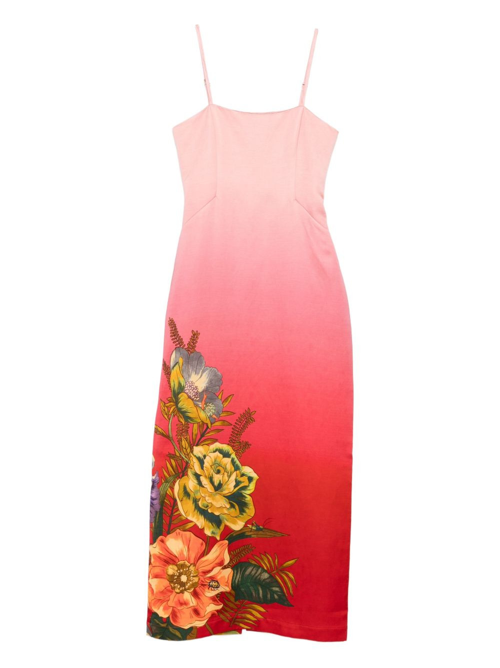 floral-print midi dress - 1