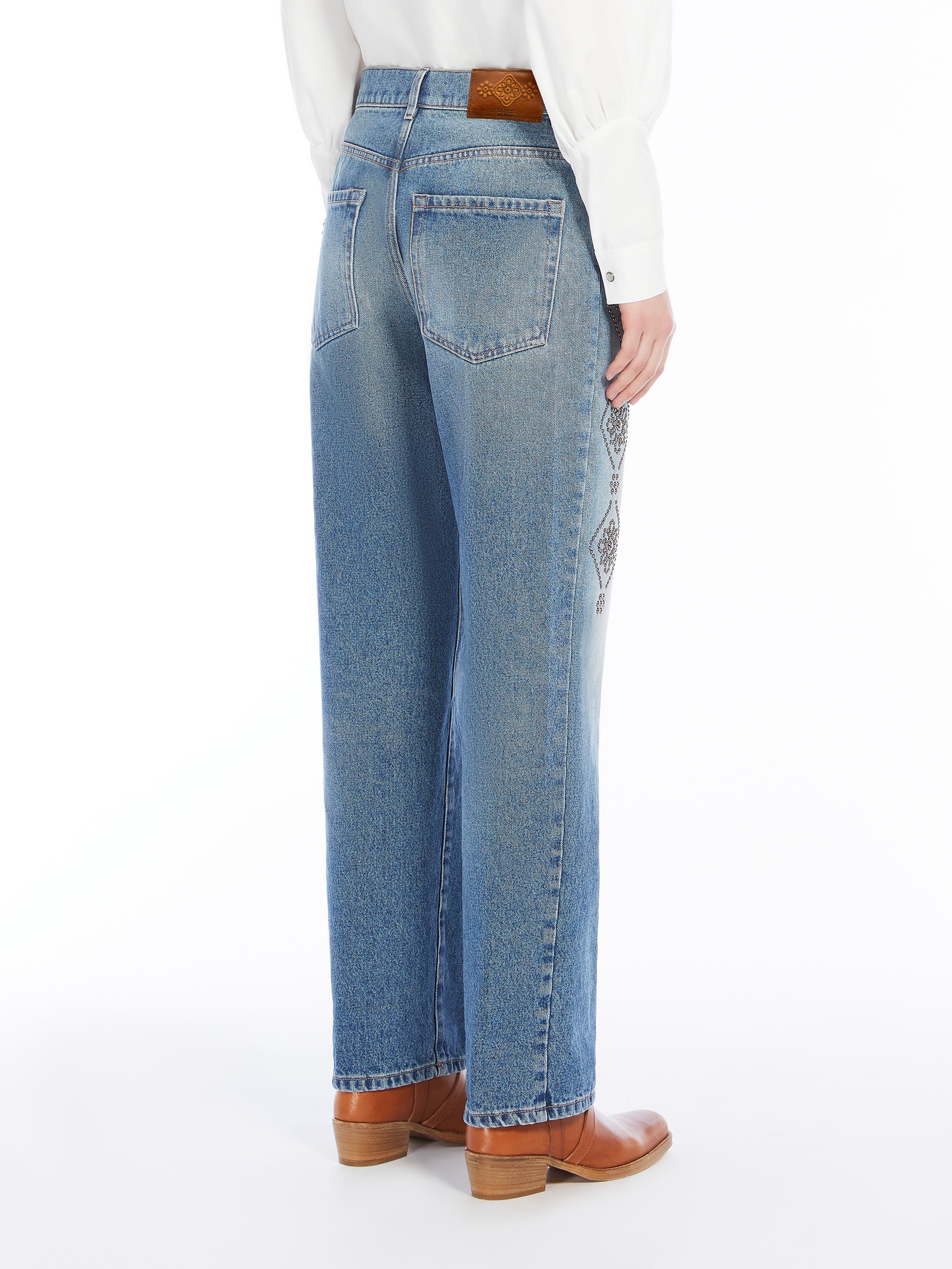 GATTI Regular-fit embroidered denim jeans - 4