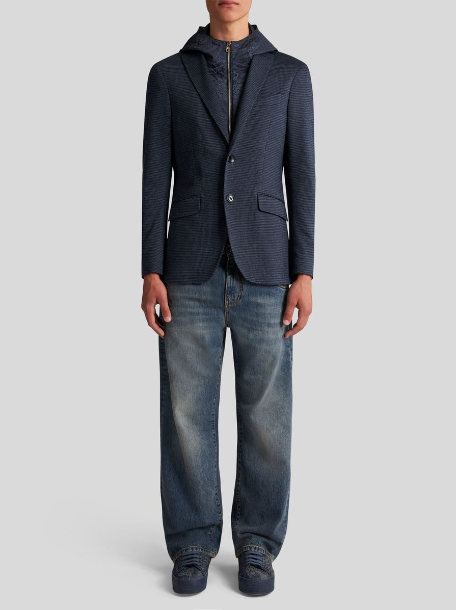 JACQUARD BLAZER WITH HOOD - 5
