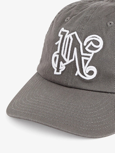 Palm Angels Monogram-embroidered cotton-twill cap outlook