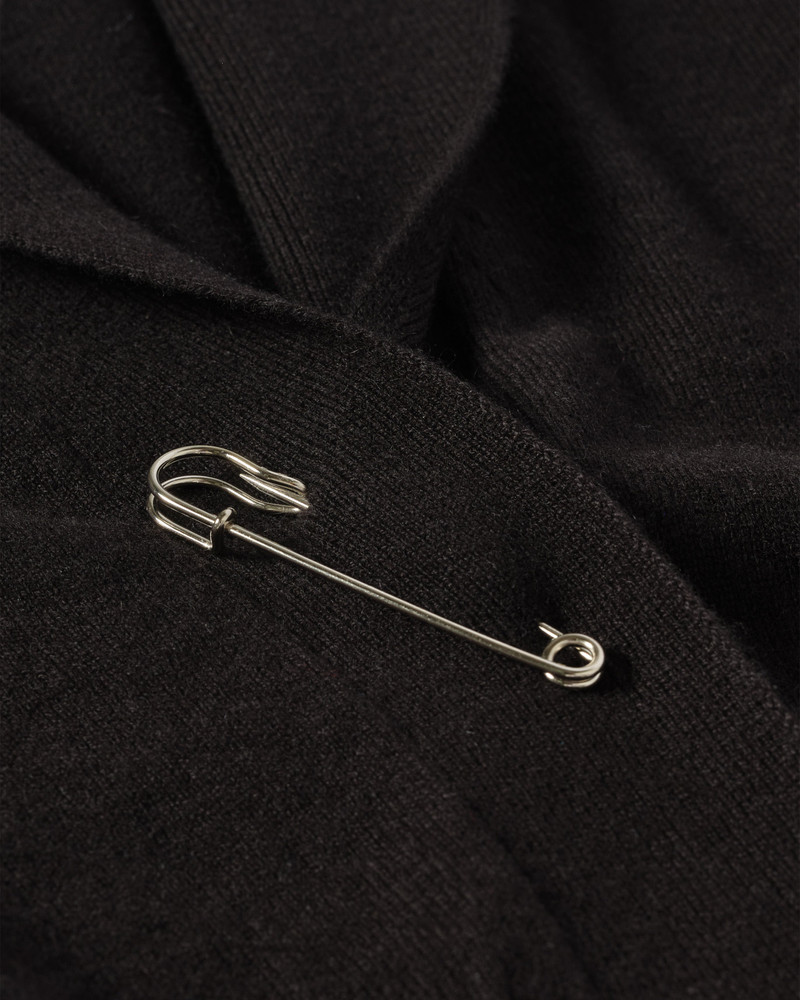 Crathie Black Shawl Cashmere Cardigan 7