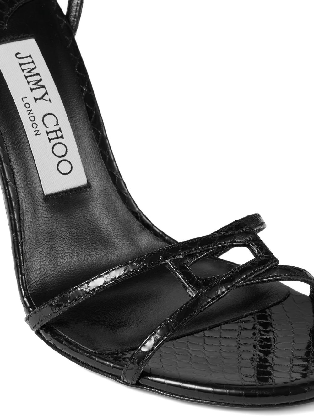 100mm leather sandals - 4