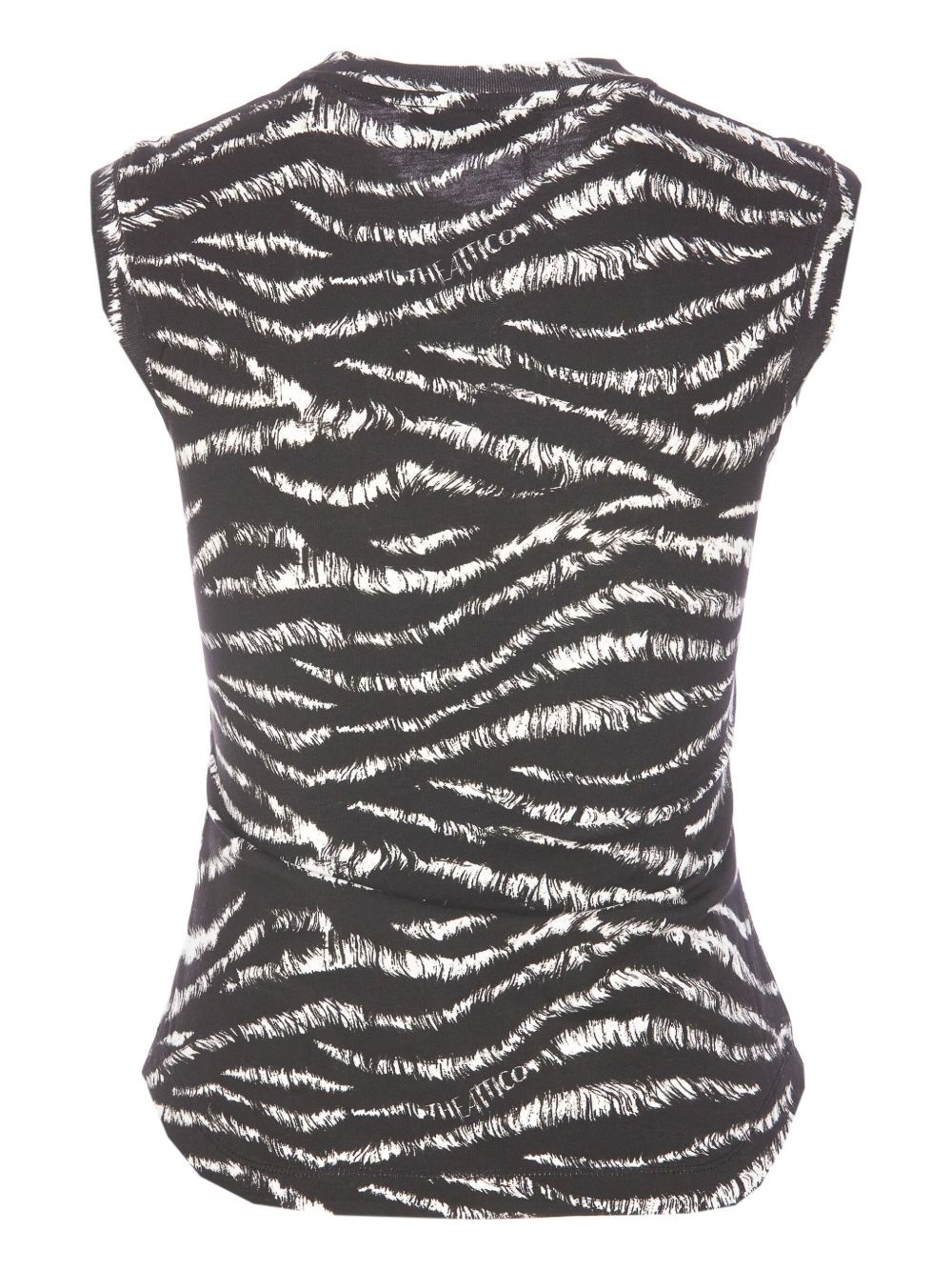 zebra-print top - 2