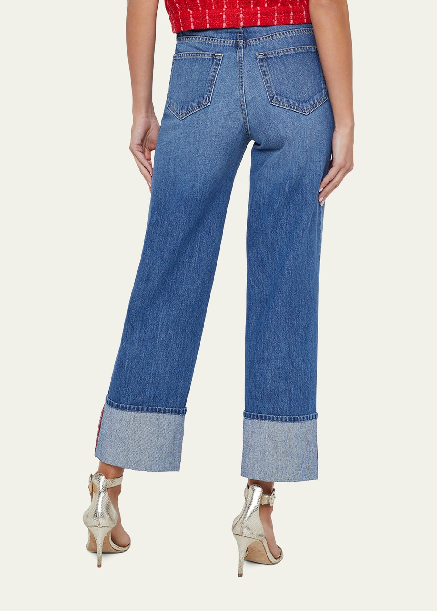 Leighton Ultra High-Rise Cuffed Stovepipe Jeans - 3
