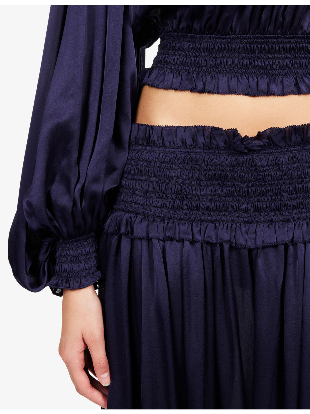 Dream Shirred Silk Blouse - 6