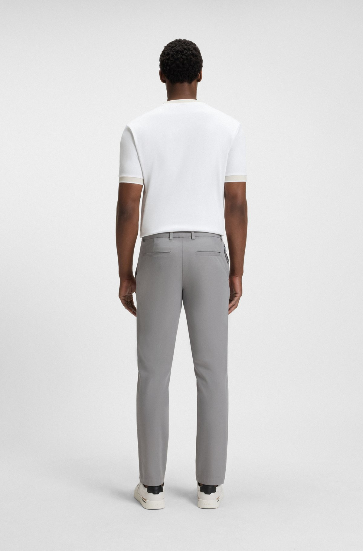 SLIM-FIT PANTS IN A STRETCH-COTTON - 4
