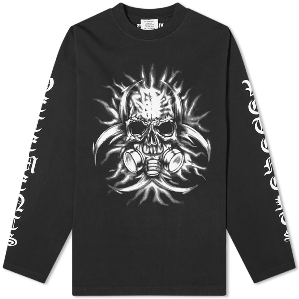 VETEMENTS Long Sleeve Skull Mask Tee - 1