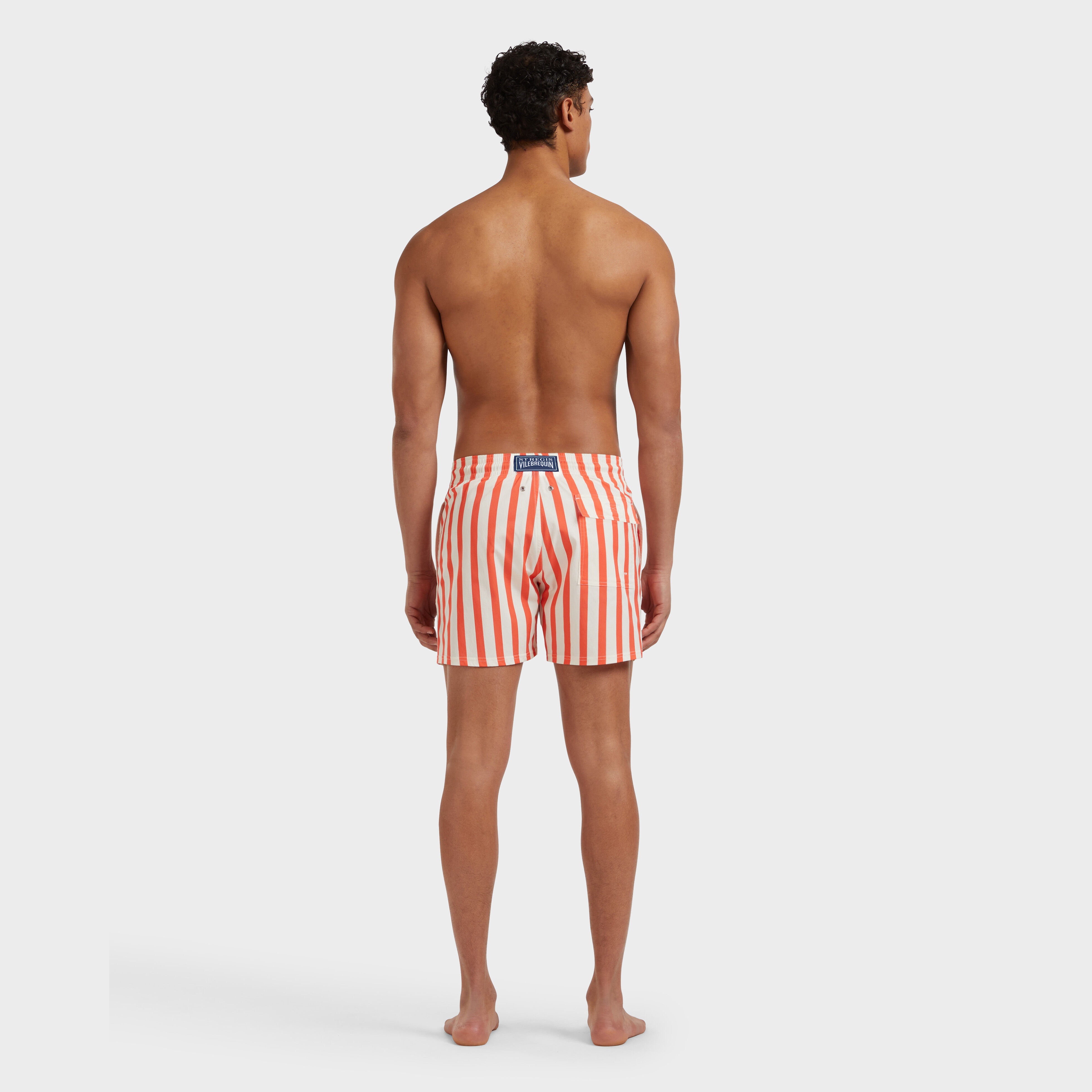 Men Stretch Swim Trunks Stripes - Vilebrequin x St Regis - 4