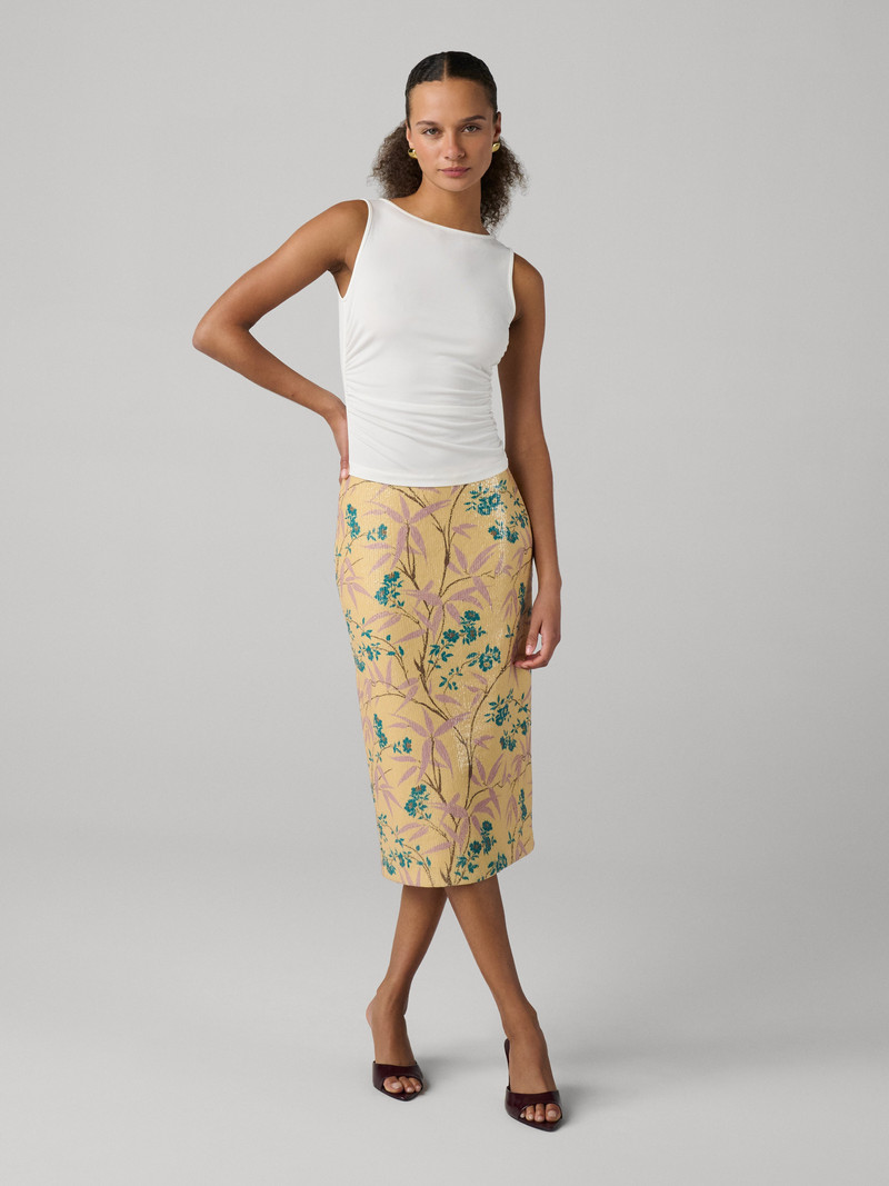 DIANE VON FURSTENBERG Bianca Sequin Skirt outlook
