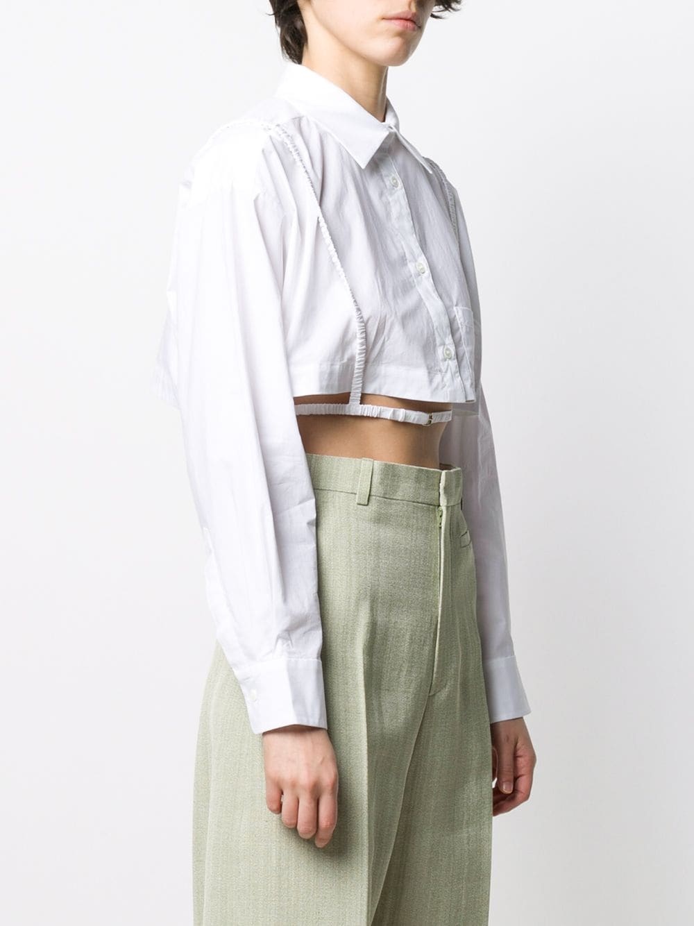 La Chemise cropped shirt - 3