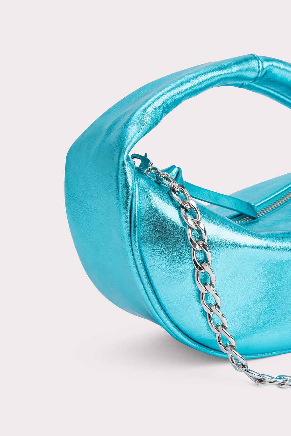 Baby Cush Aquamarine Metallic Leather - 4