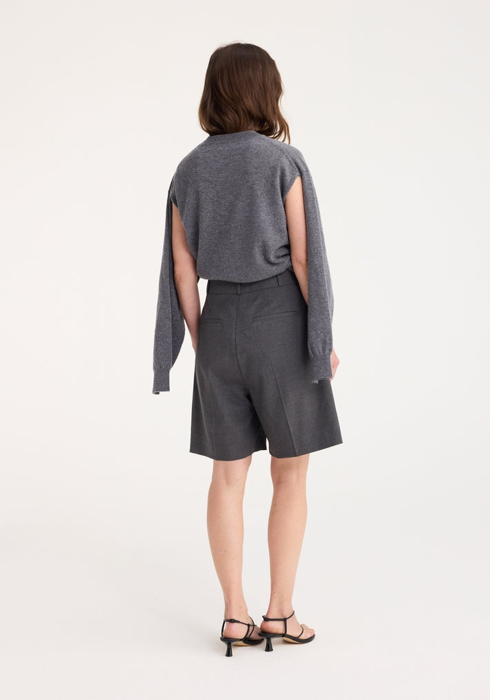 Tailored Wide Leg Shorts - 4