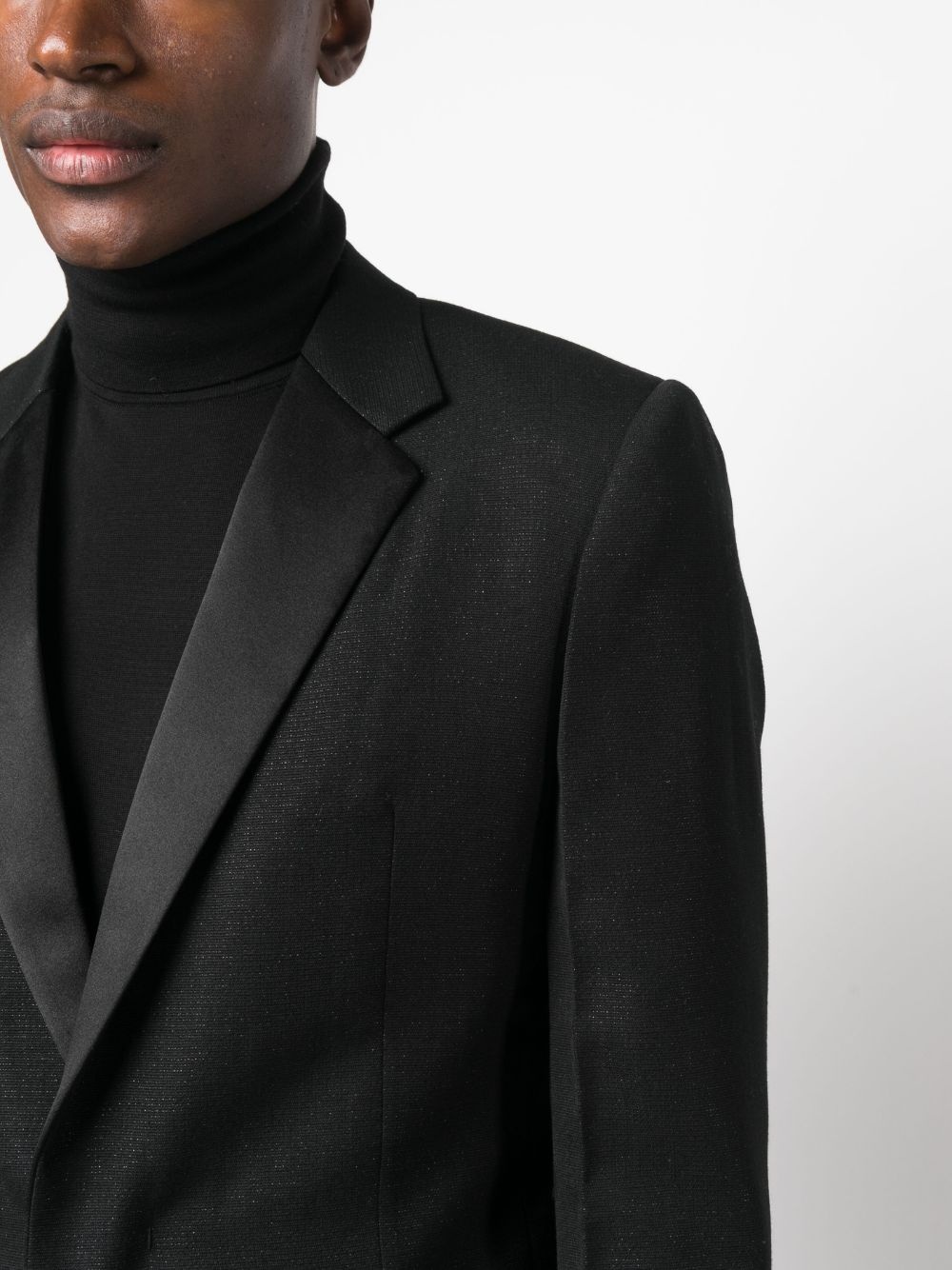 single-breasted wool blazer - 5