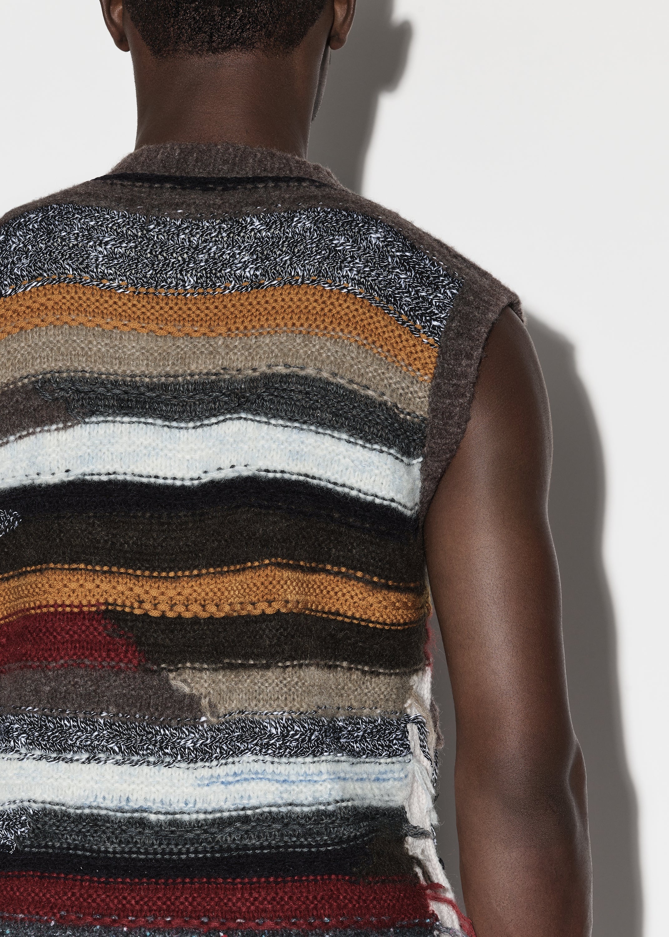MULTICOLOR STRIPE GILET - 6