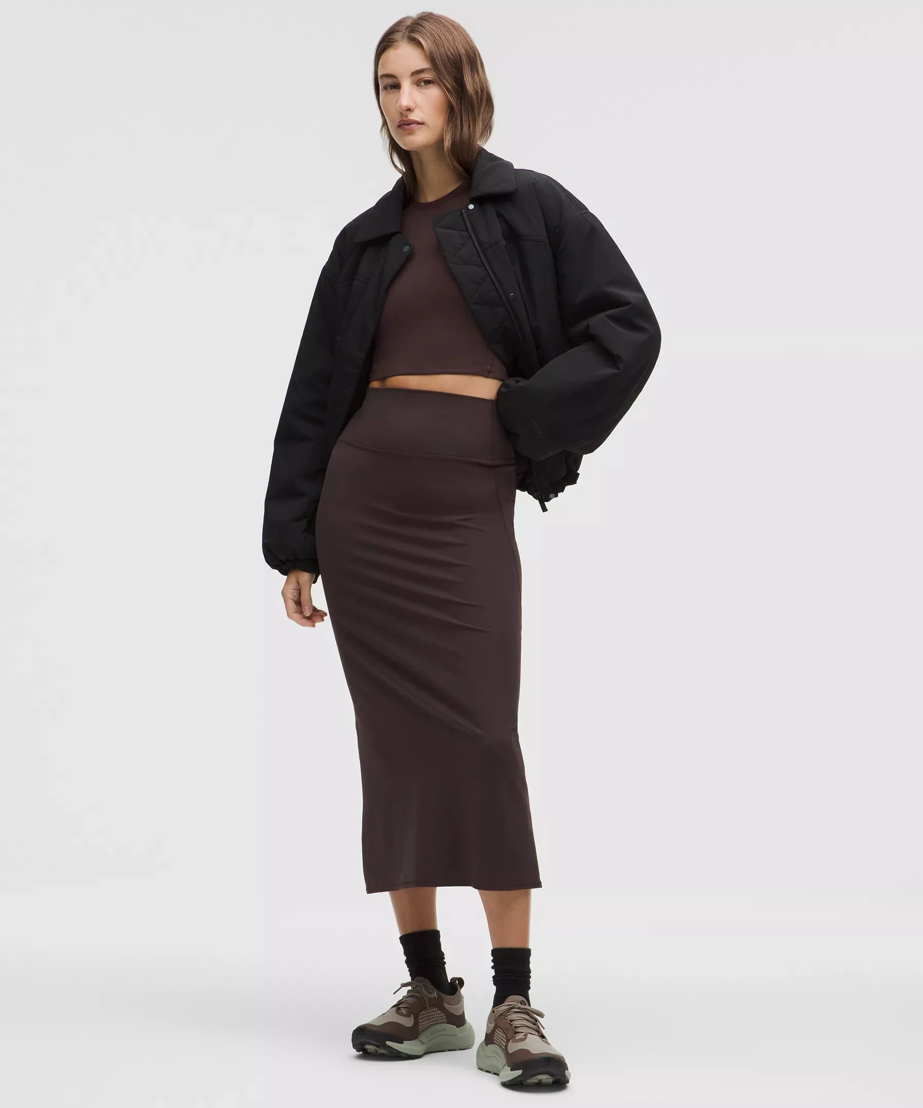 Nulu Slim-Fit High-Rise Maxi Skirt - 1