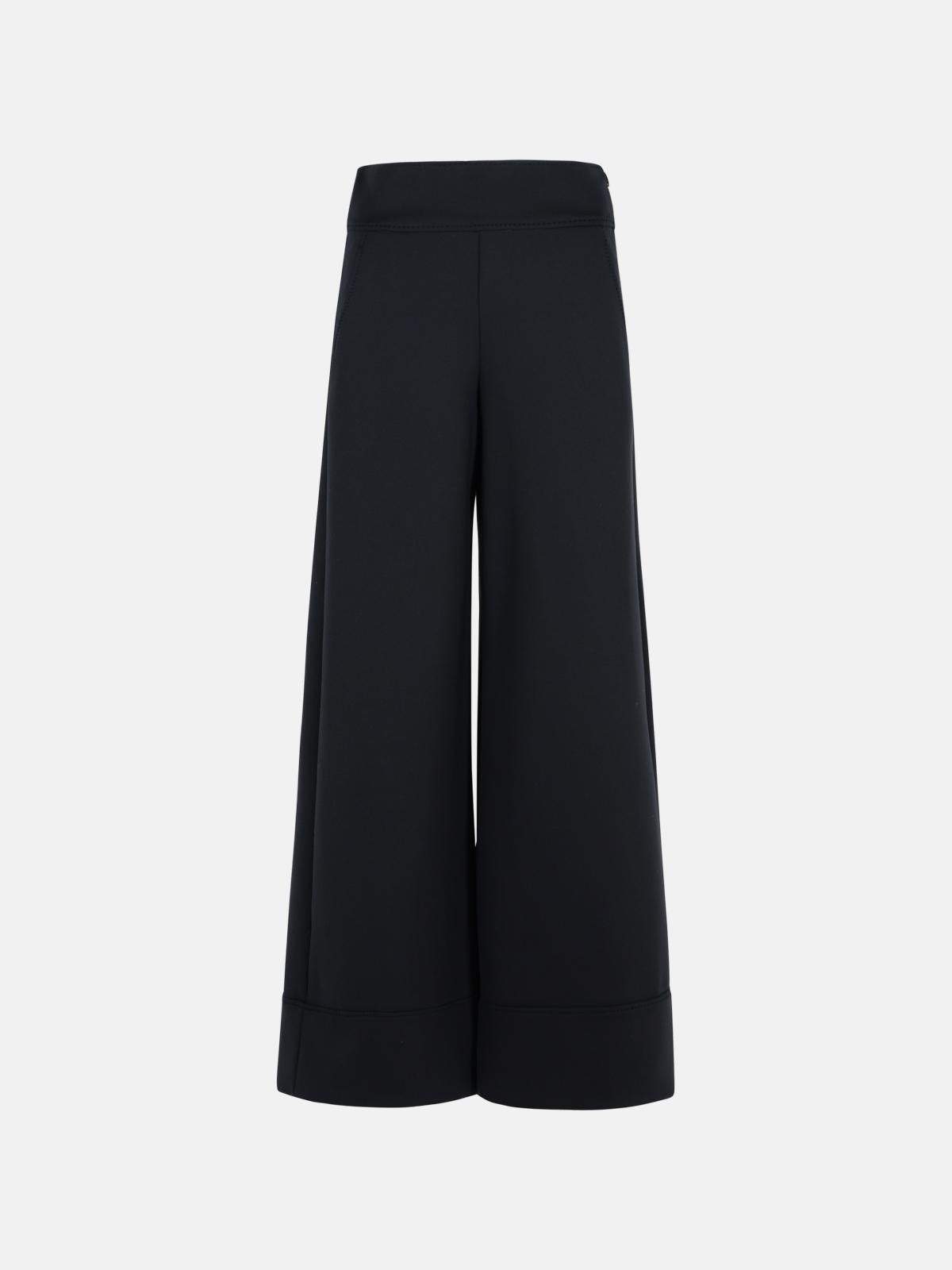 FAGIANI' BLACK POLYAMIDE BLEND PANTS - 1