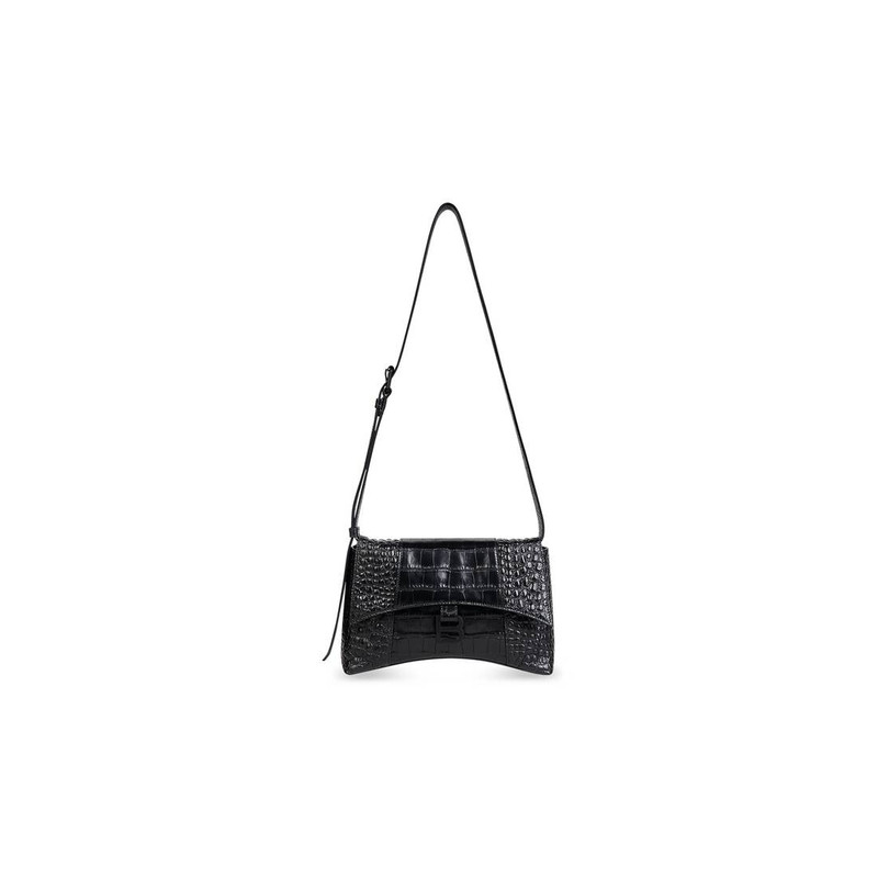 Women's Downtown Xs Shoulder Bag Crocodile Embossed in Black 1