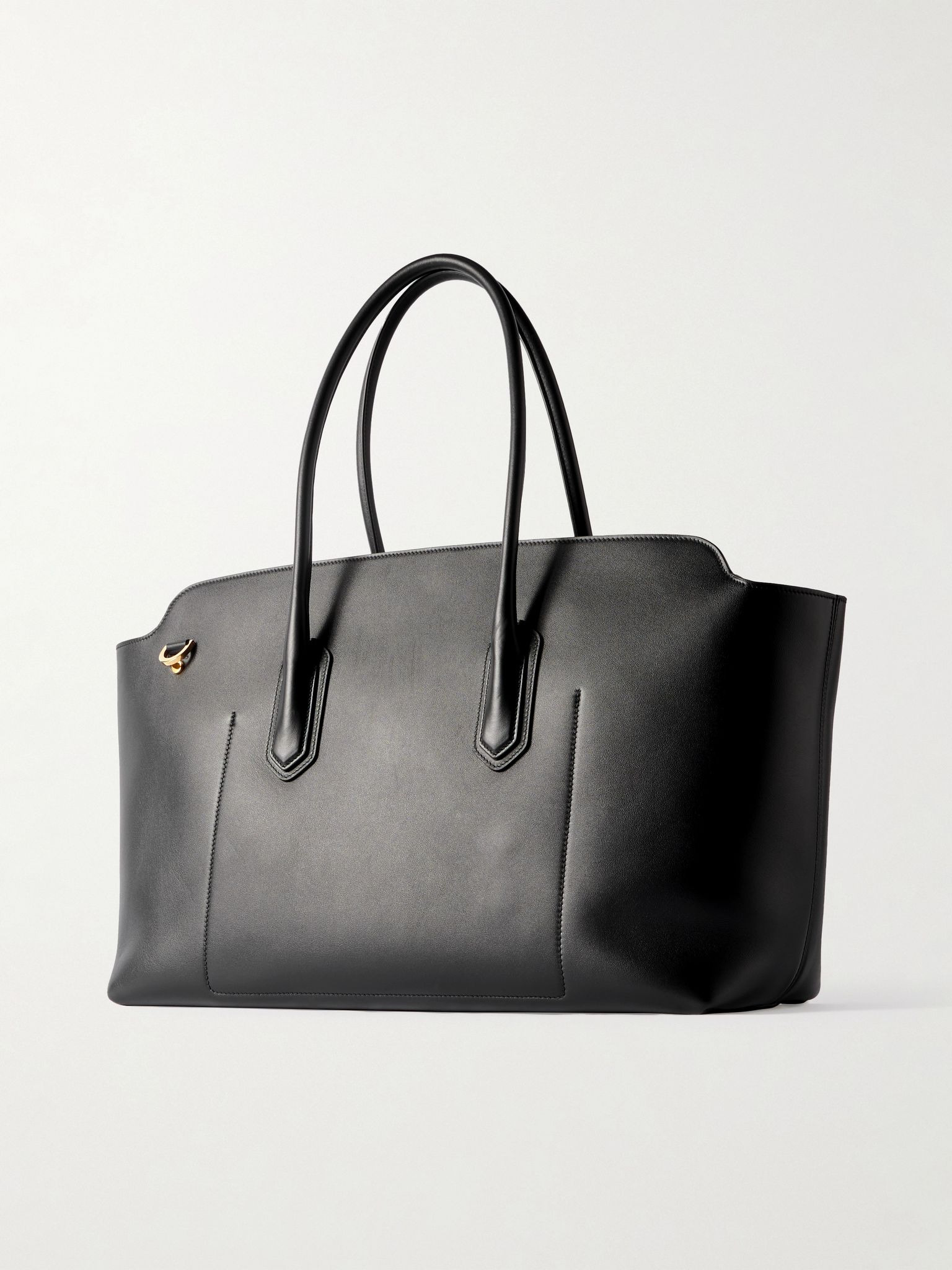 Alexander East West Leather Tote Bag Black - 3