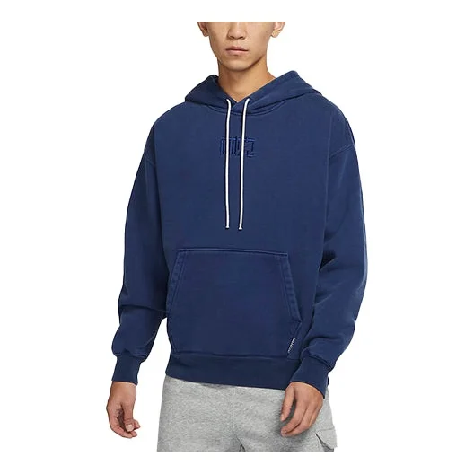 Men's Nike NAI-KE Cha Nai-Ke Cha Series Logo Embroidered Loose Fleece Lined Space Blue DQ9311-492 - 1