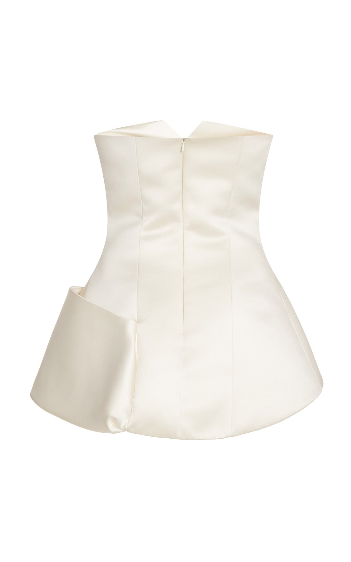 CORSETED TUXEDO TOP IVORY - 8