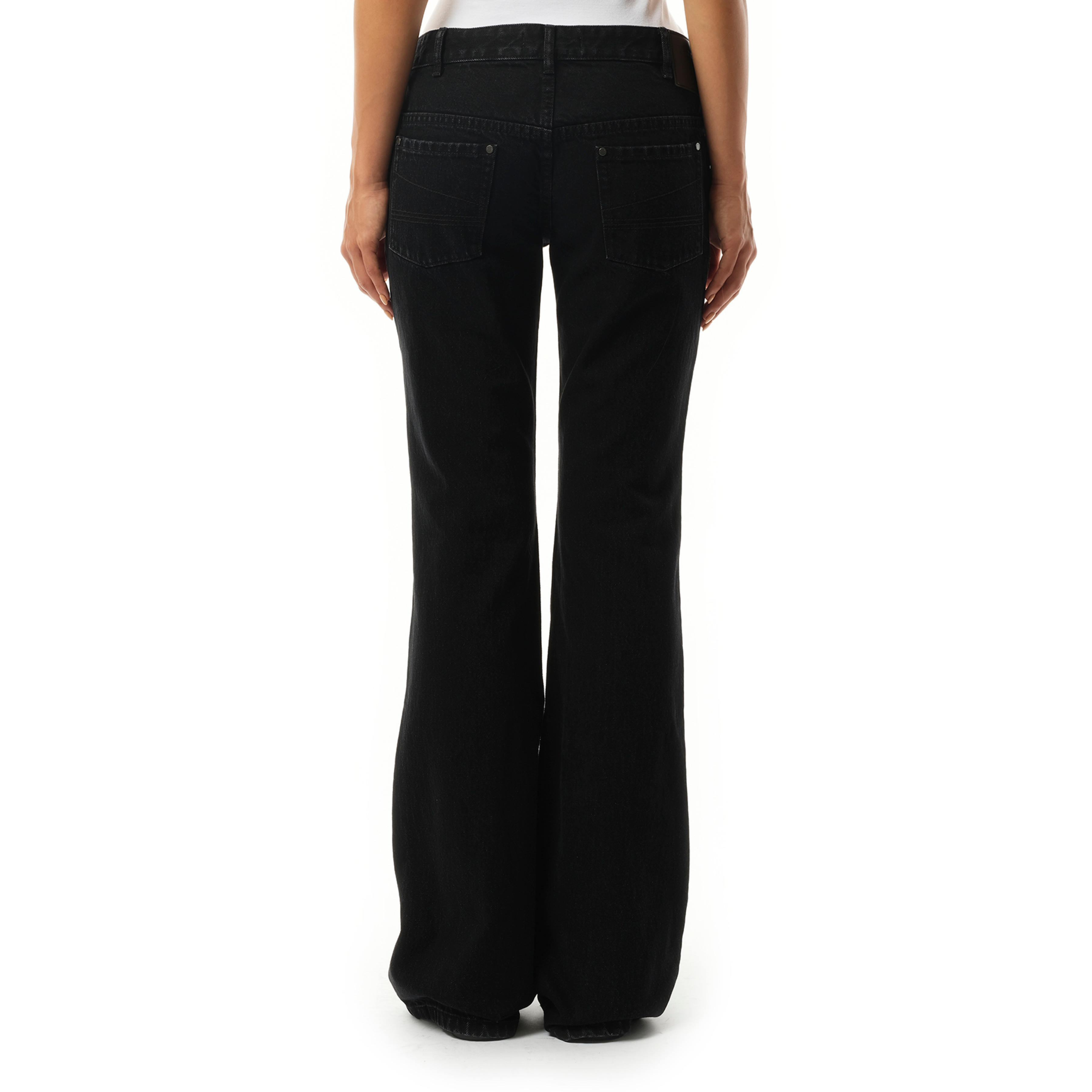 Slim-Flared Jeans in Magnetite - 6