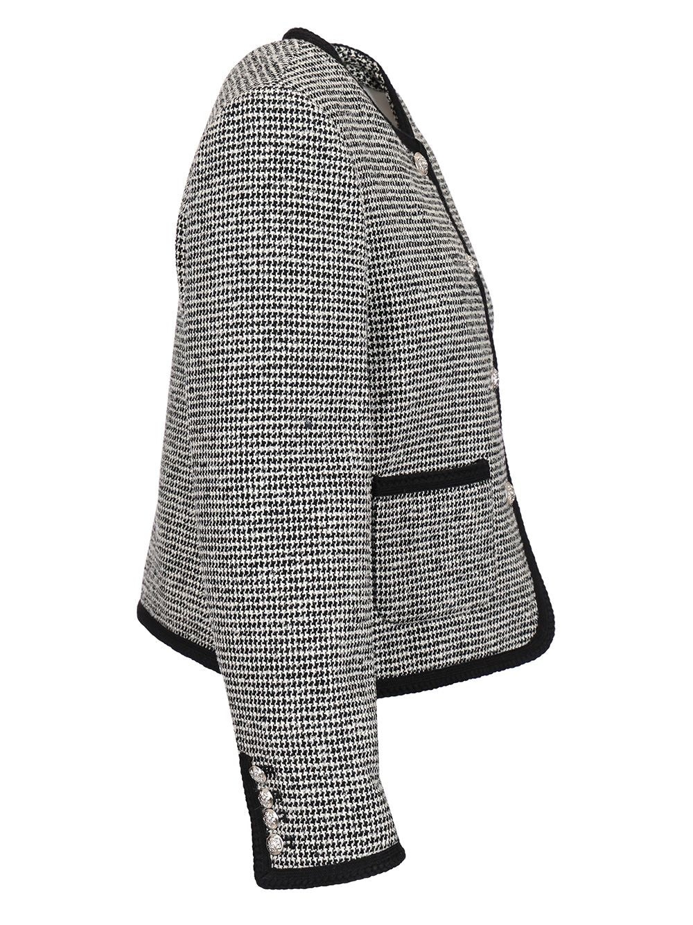 Boucle Tweed Jacket Jackets Grey - 3