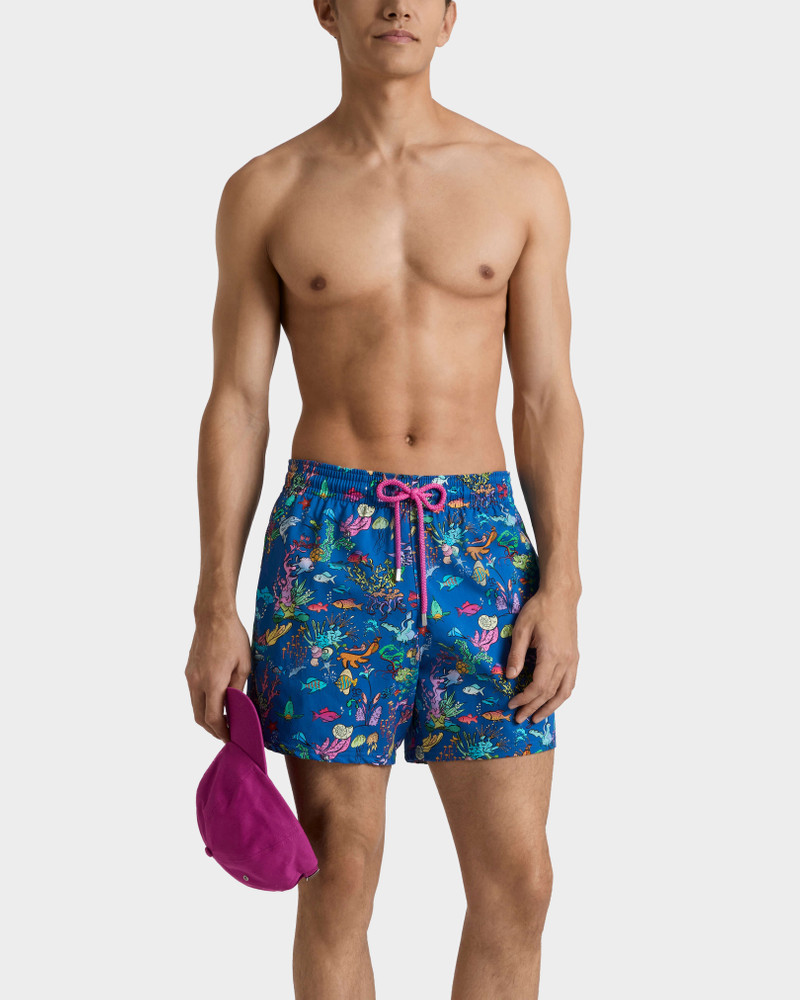Vilebrequin MEN STRETCH SHORT SWIM TRUNKS AQUARIUM outlook