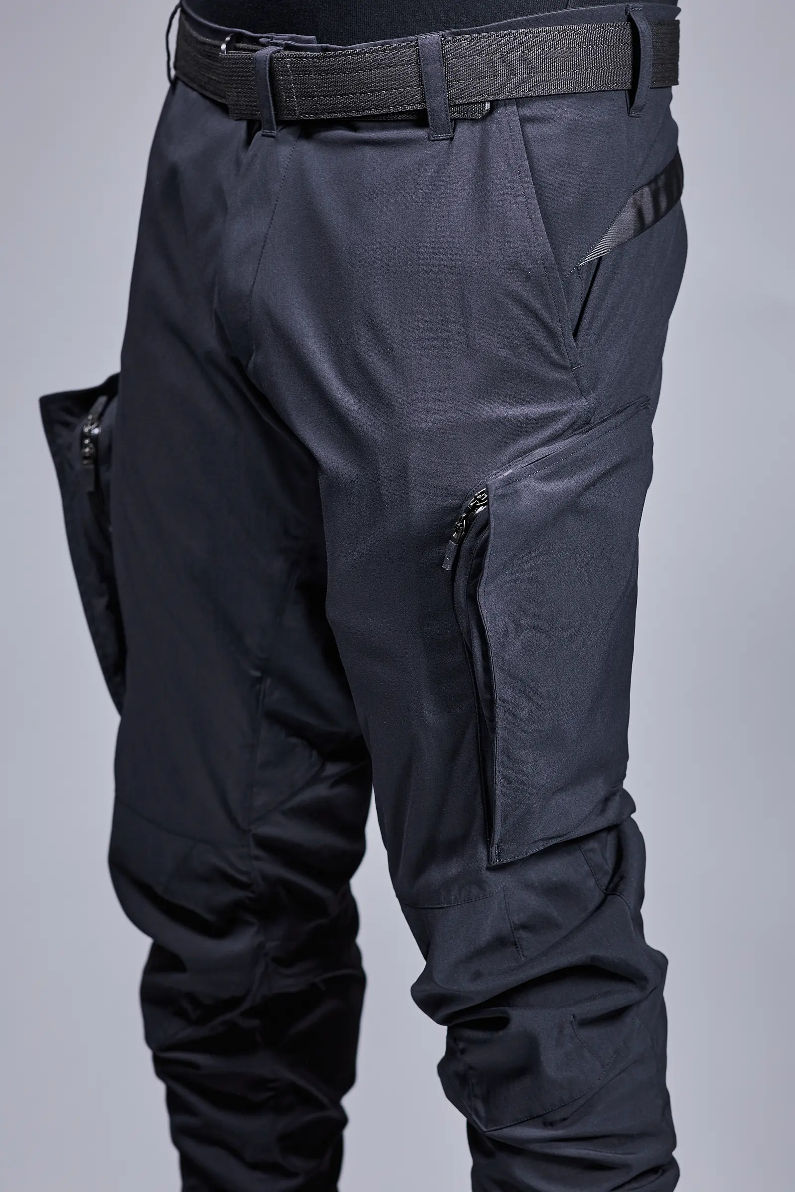 P10A-M Nylon Stretch  Articulated Cargo Pant Black - 13