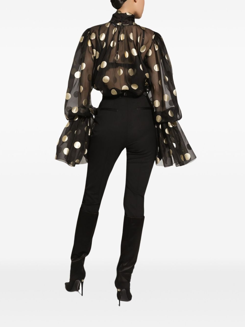 Ruffled-cuff blouse - 4