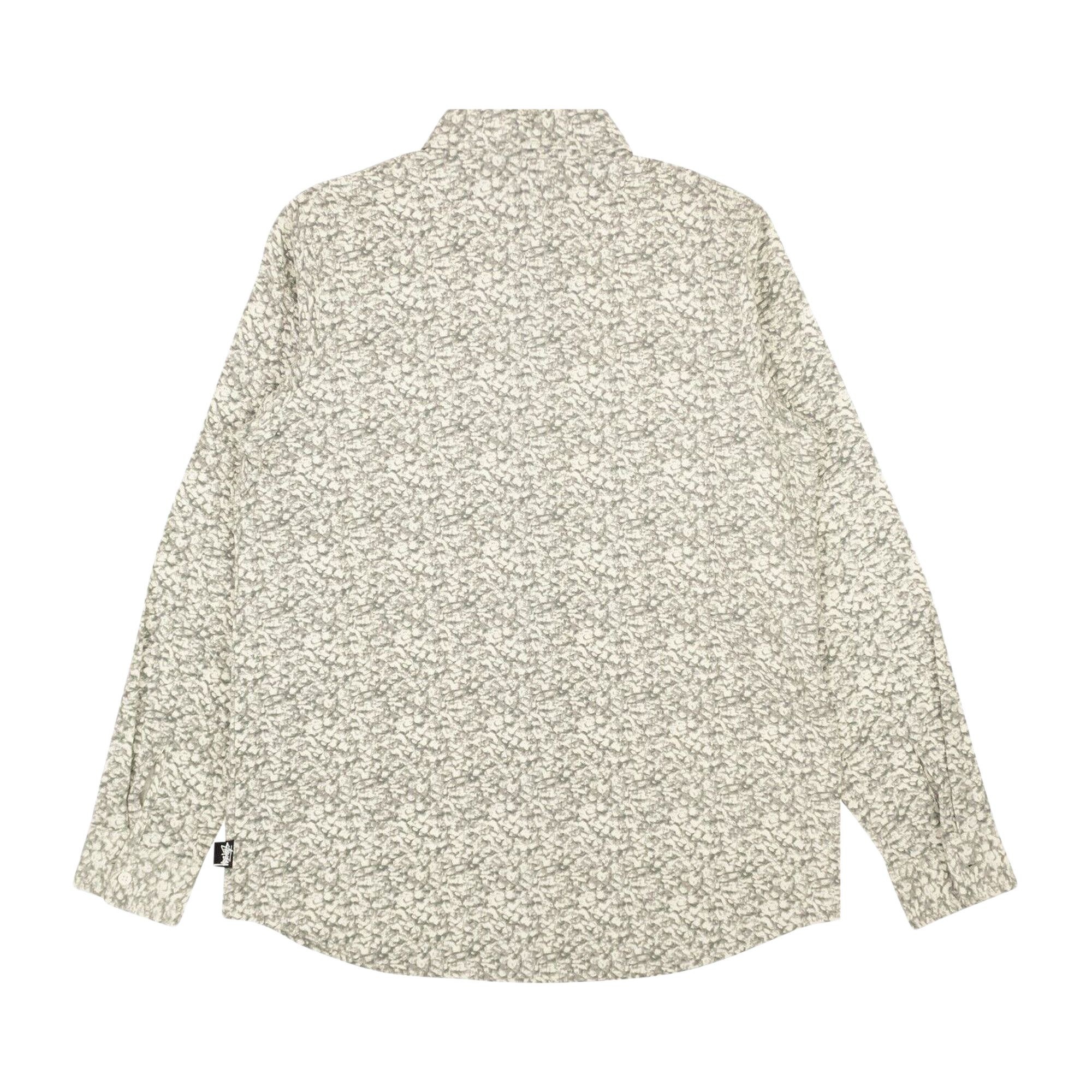 Stussy Printed Sherpa Button Down Shirt 'Natural White' - 2