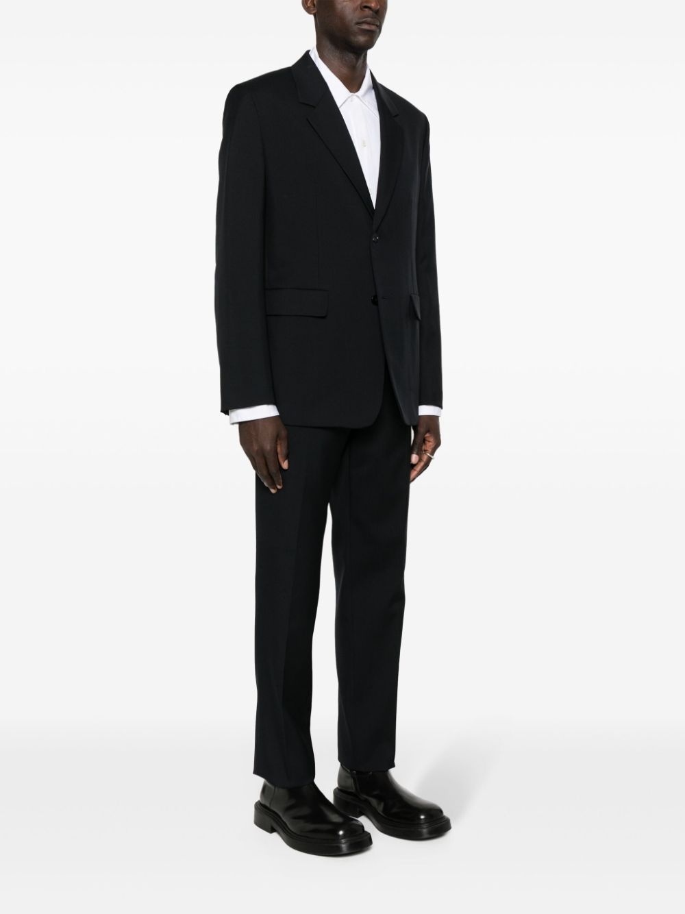 wool single-breasted suit - 3