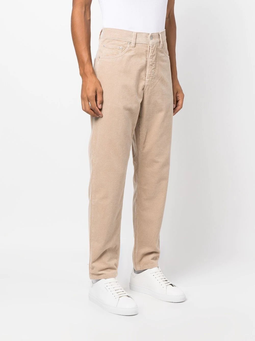 corduroy straight-leg trousers - 3