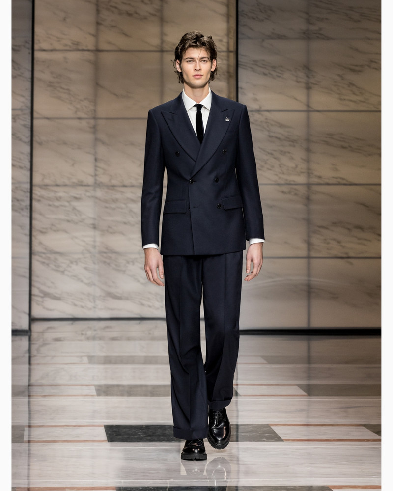 ASV Royal Line double-breasted virgin-wool cloth suit 8