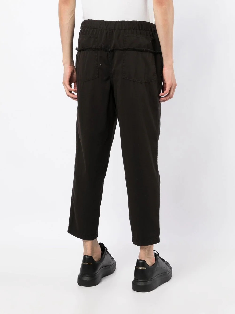 cropped straight-leg trousers - 4