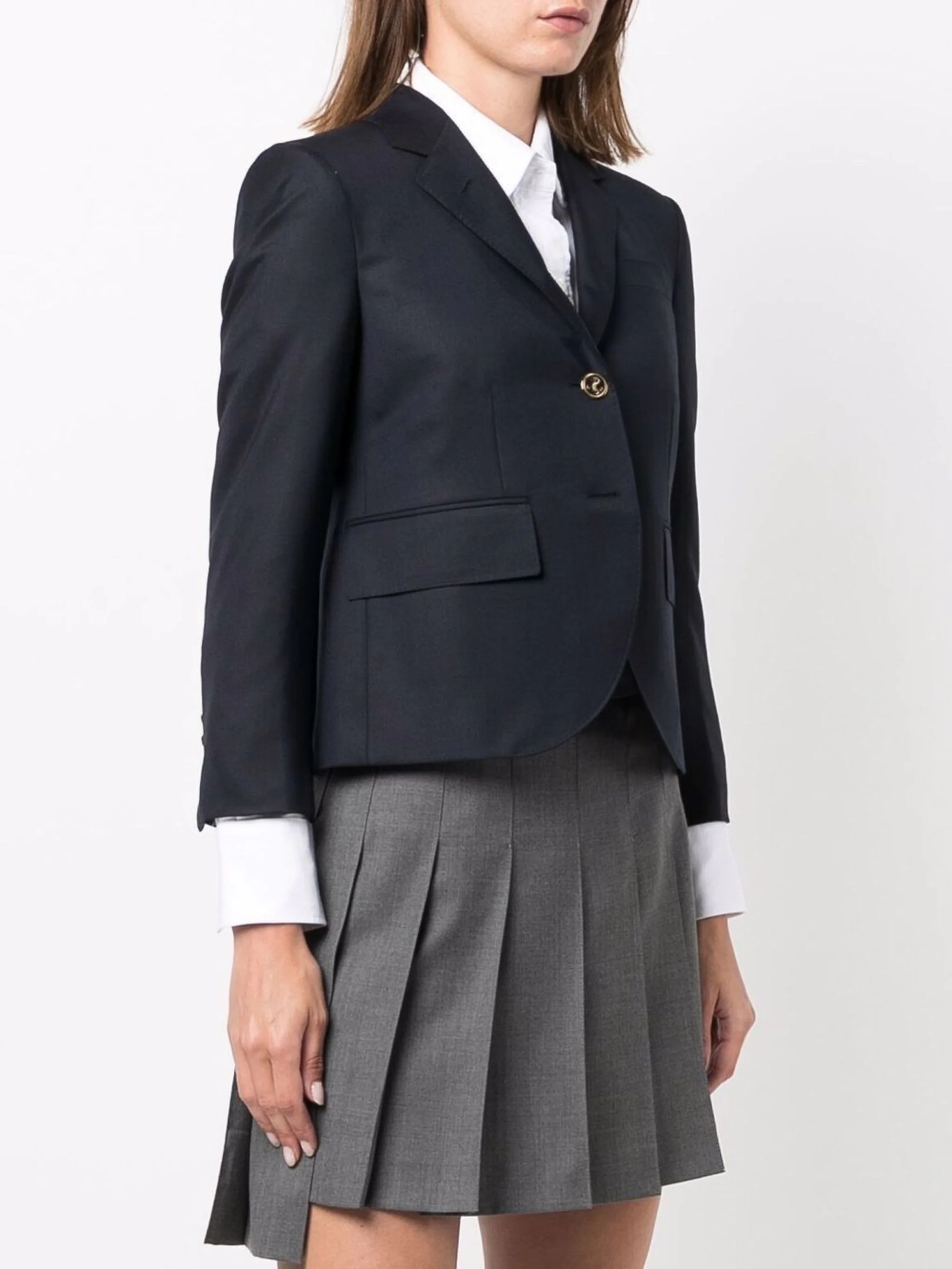 THOM BROWNE Women High Armhole Sport Coat Fit 3 In Super 120’s Twill - 2