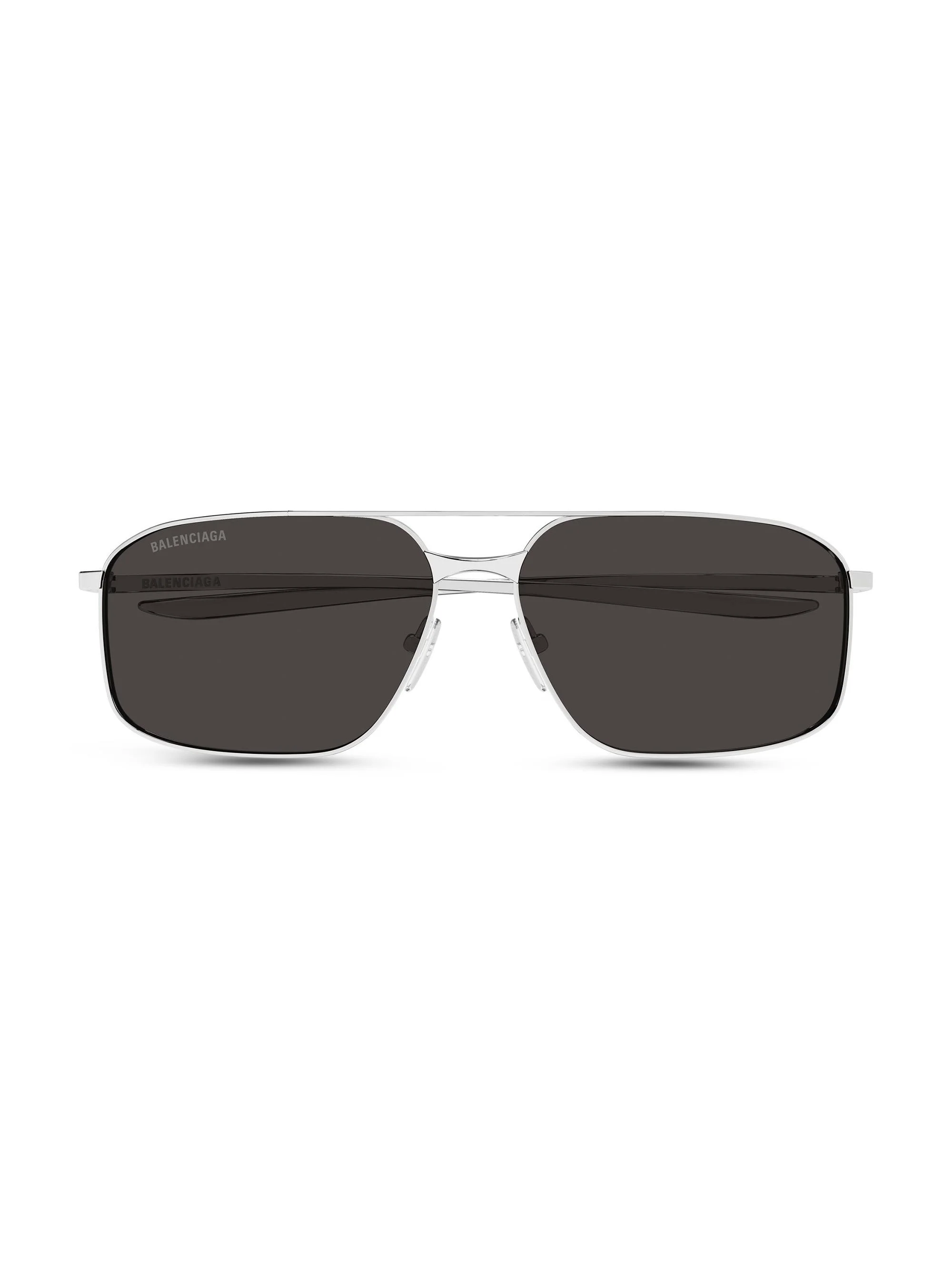 Men's Monday 64MM Navigator Metal Sunglasses - Silver Black - 1