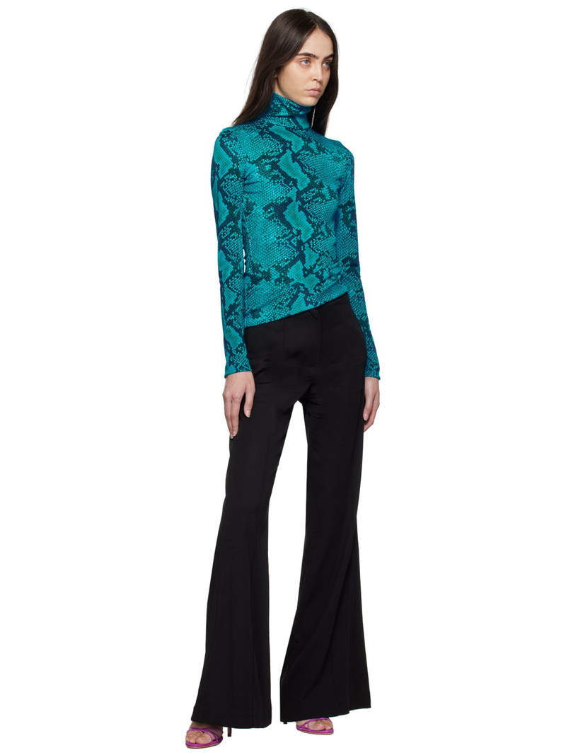 ATLEIN Blue Printed Turtleneck outlook
