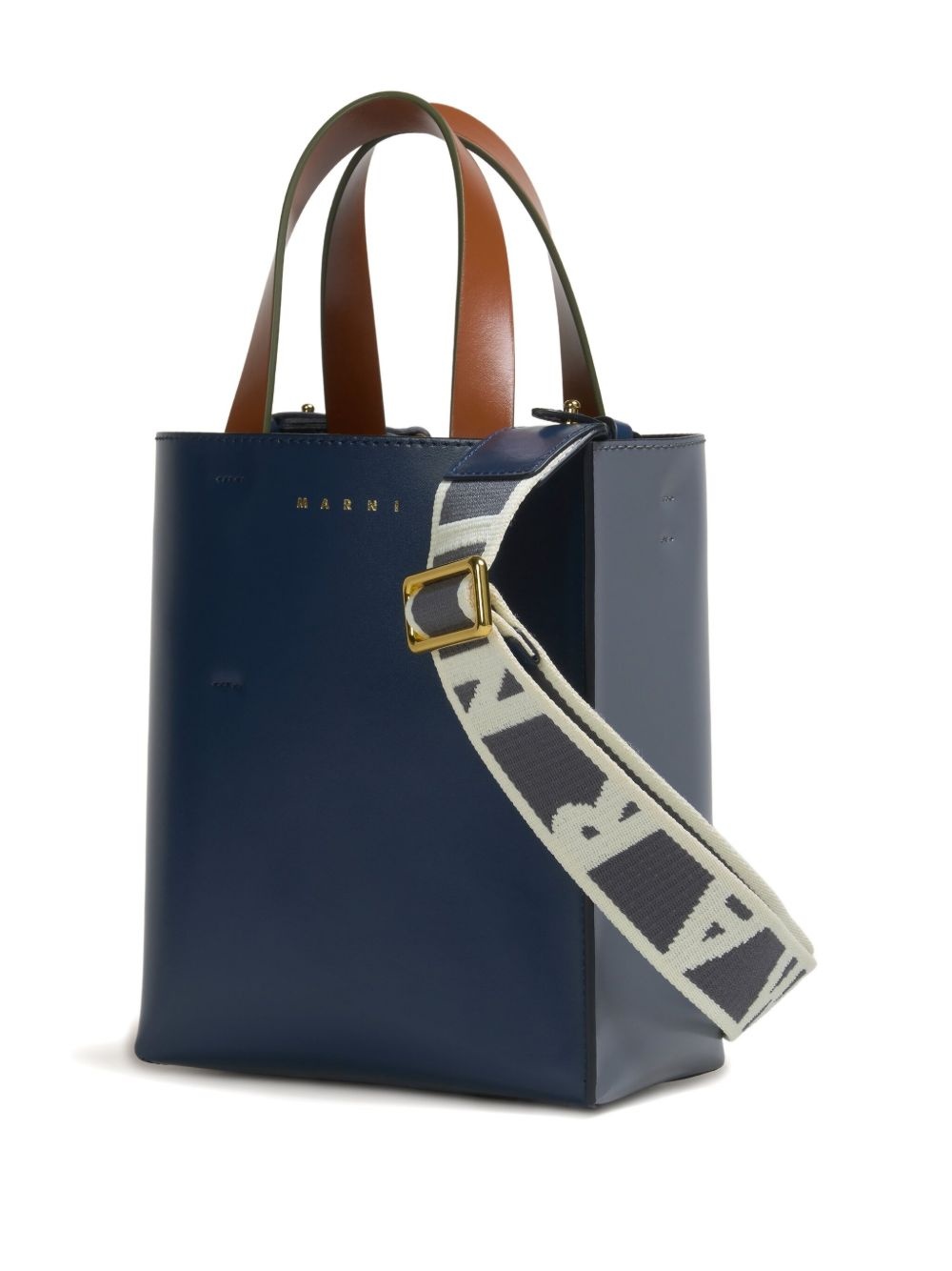 mini Museo two-tone structured tote bag - 6