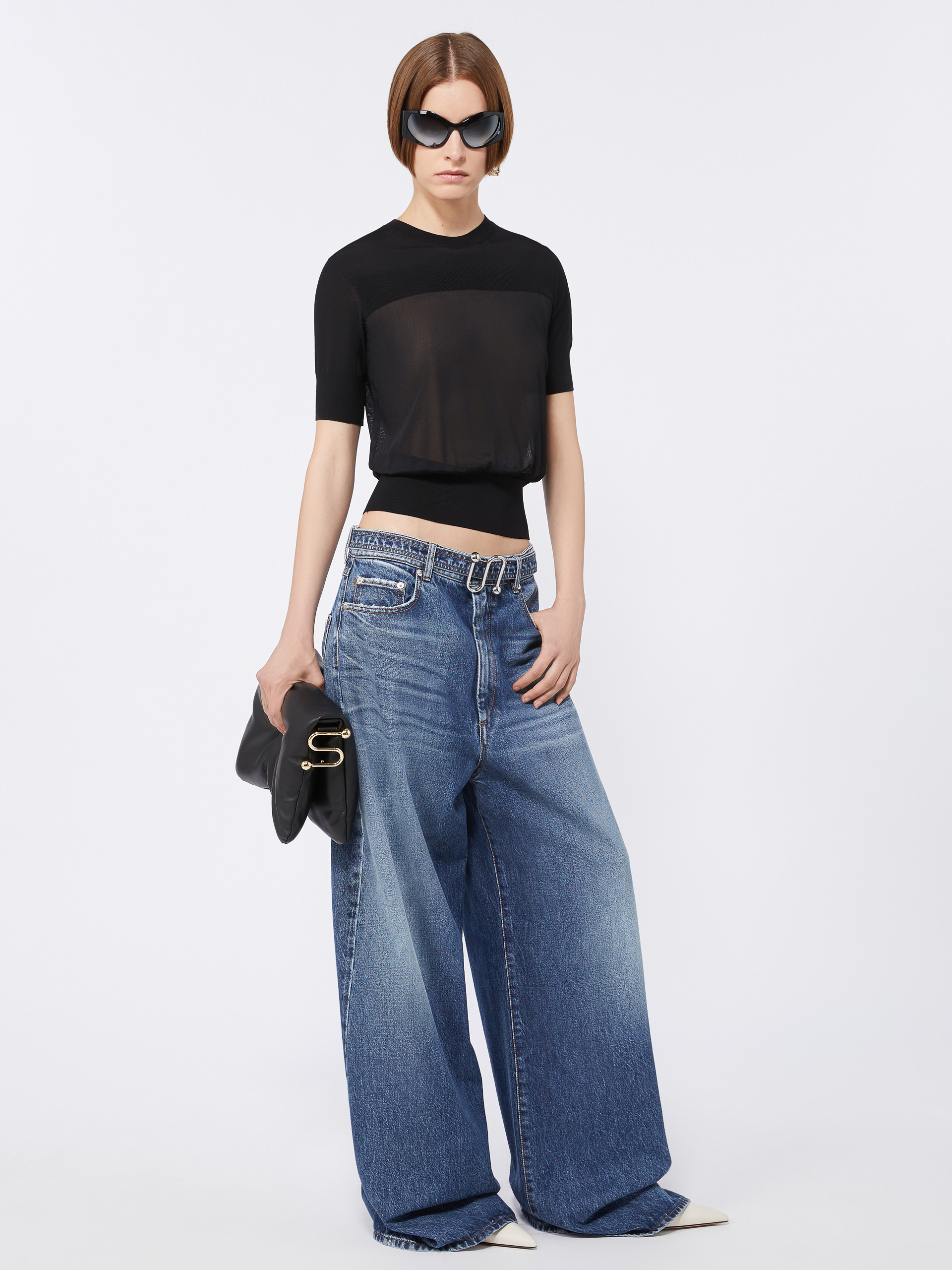 OKRA Bi-material short-sleeved jumper - 2