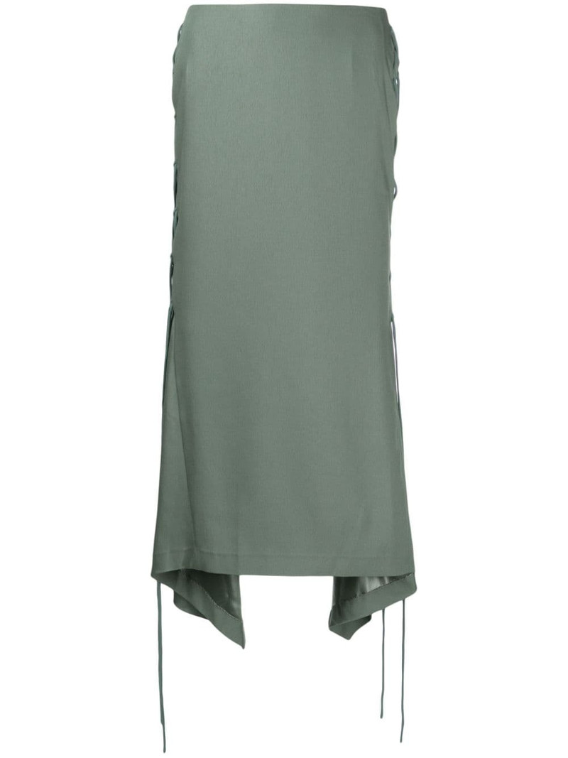 lace-up midi skirt 1